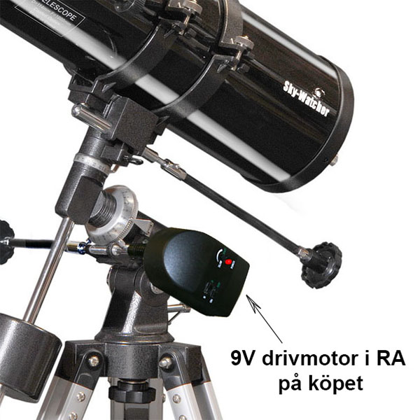 Skyhawk 114 Newtonian telescope starter kit with RA motor